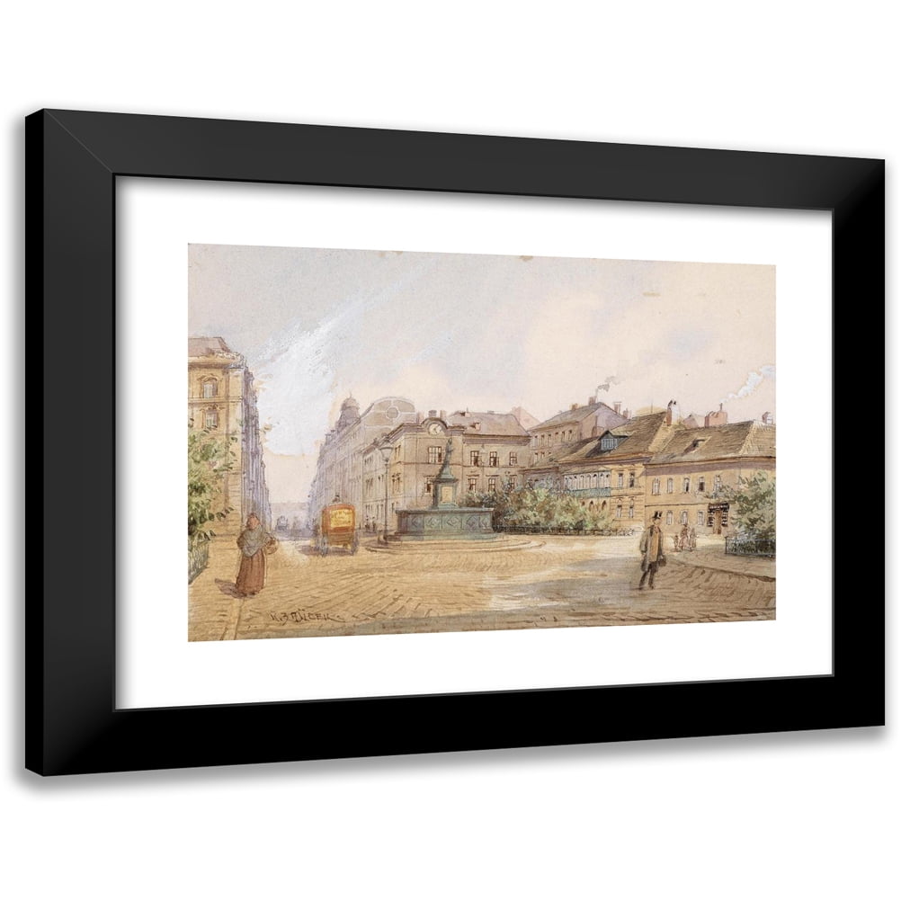 アート+写真 SOLD 14 Karl Wenzel Zajicek 14x11 Black Modern Framed Museum Art Print