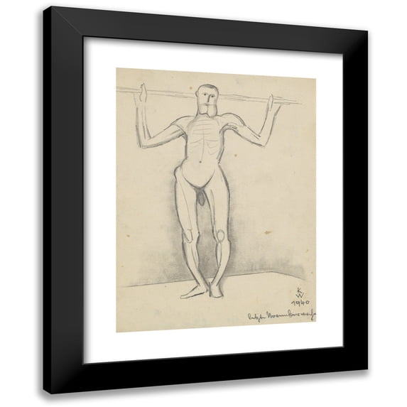 Karl Wiener 11x14 Black Modern Framed Museum Art Print Titled - Last November Rose II