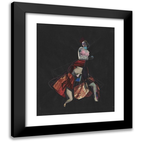 Karl Wiener 12x14 Black Modern Framed Museum Art Print Titled - Mrs. Welt (1941)