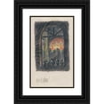 thumbnail image 1 of Karl Wiener 12x18 Black Ornate Wood Framed Double Matted Museum Art Print Titled - Without Title, (Sketches 10 Leaves) (1923), 1 of 5