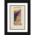 thumbnail image 1 of Karl Wiener 13x18 Black Ornate Wood Framed Double Matted Museum Art Print Titled - Colorful City, Graz (1924), 1 of 5