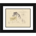 thumbnail image 1 of Karl Wiener 14x11 Black Ornate Wood Framed Double Matted Museum Art Print Titled: Riegersburg (1934), 1 of 5