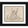 thumbnail image 1 of Karl Wiener 14x12 Black Ornate Wood Framed Double Matted Museum Art Print Titled: War Easter (1942-1948), 1 of 5