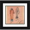 thumbnail image 1 of Karl Wiener 15x15 Black Ornate Wood Framed Double Matted Museum Art Print Titled - Without Title (Two Women) II (Approx. 1933), 1 of 5