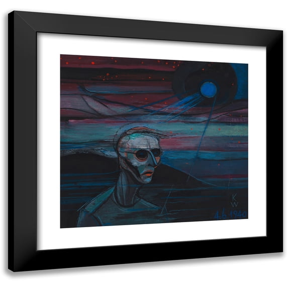 Karl Wiener 16x15 Black Modern Framed Museum Art Print Titled - Untitled; Out of; ‘The 150 Leaf’ II (1940)