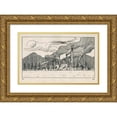 thumbnail image 1 of Karl Wiener 18x13 Gold Ornate Wood Frame and Double Matted Museum Art Print Titled - Without a Title (Factory with Smoking Chimney) (Around 1920), 1 of 4