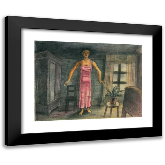 Karl Wiener 18x14 Black Modern Framed Museum Art Print Titled - Without Title V (1942)