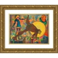 thumbnail image 1 of Karl Wiener 18x14 Gold Ornate Wood Frame and Double Matted Museum Art Print Titled - Groteske (Around 1928), 1 of 4