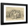 thumbnail image 1 of Karl Wiener 18x15 Black Modern Framed Museum Art Print Titled - Pregnant Woman, 1 of 5