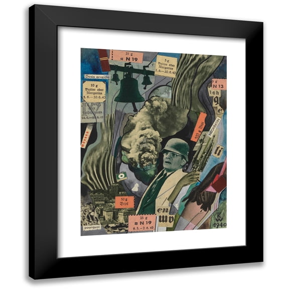 Karl Wiener 19x24 Black Modern Framed Museum Art Print Titled - Why (1940)