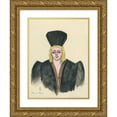 thumbnail image 1 of Karl Wiener 19x24 Gold Ornate Framed and Double Matted Museum Art Print Titled - Dame (1942), 1 of 4