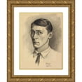 thumbnail image 1 of Karl Wiener 19x24 Gold Ornate Framed and Double Matted Museum Art Print Titled - Self-Portrait, 1 of 4