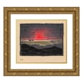 thumbnail image 1 of Karl Wiener 23x20 Gold Ornate Framed and Double Matted Museum Art Print Titled - Without Title (Natural Study) II (1924), 1 of 4