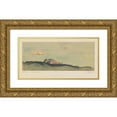 thumbnail image 1 of Karl Wiener 24x13 Gold Ornate Framed and Double Matted Museum Art Print Titled - Der Berg (Obersteiermark) (1943), 1 of 4
