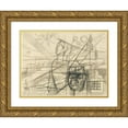thumbnail image 1 of Karl Wiener 24x19 Gold Ornate Framed and Double Matted Museum Art Print Titled - Escape from the Time (1943), 1 of 4