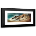 thumbnail image 1 of Karl Wilhelm Diefenbach 14x8 Black Modern Framed Museum Art Print Titled - Seagulls in a Stormy Bay, 1 of 5