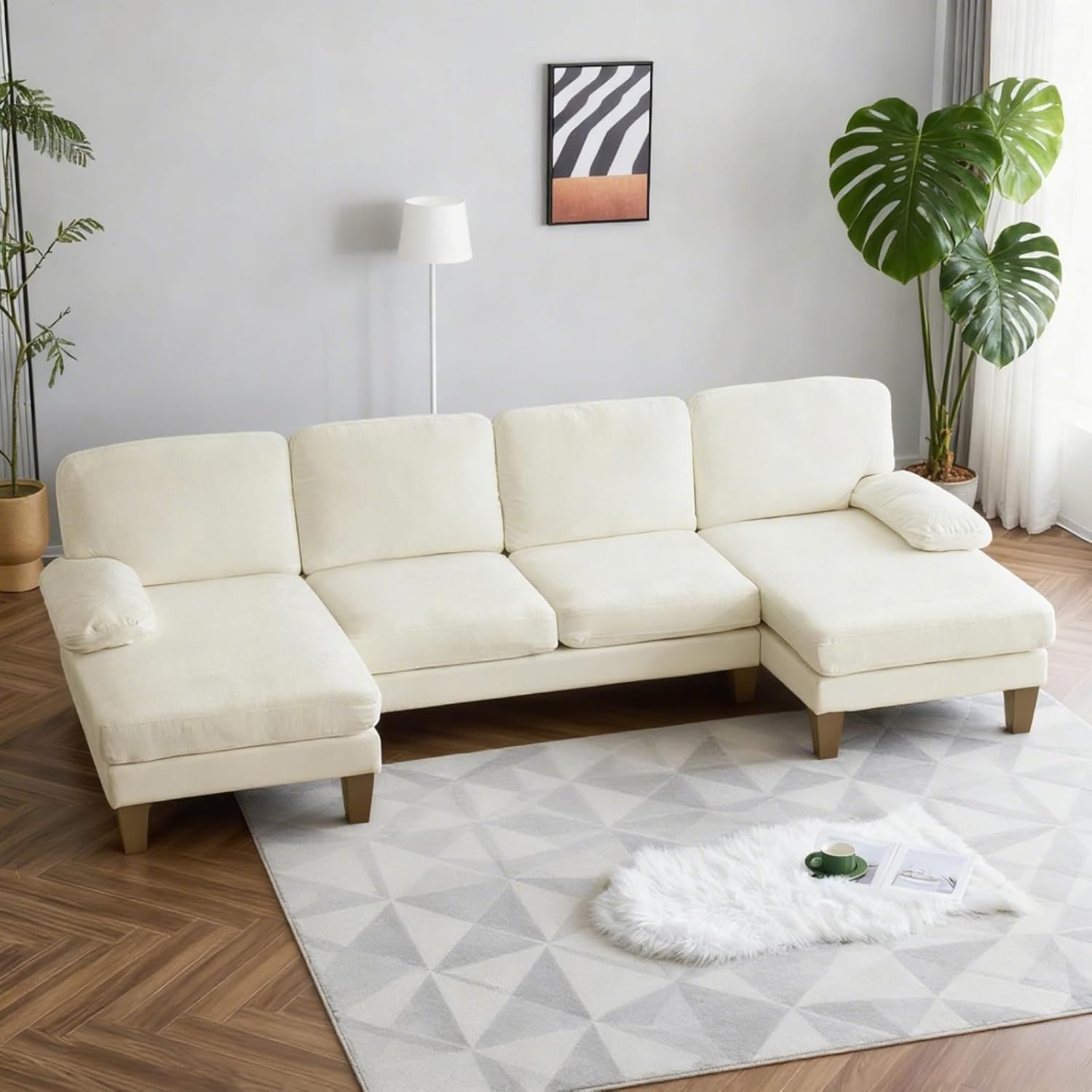 Karl home U-Shape Sectional Sofa Couch 111