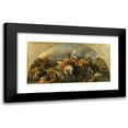 thumbnail image 1 of Karl von Blaas 14x9 Black Modern Framed Museum Art Print Titled - The Battle at Zenta 1697 (1863), 1 of 5