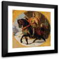 thumbnail image 1 of Karl von Blaas 20x20 Black Modern Framed Museum Art Print Titled - War Campaign Albrecht I. About the Semmering 1292 (1868), 1 of 5