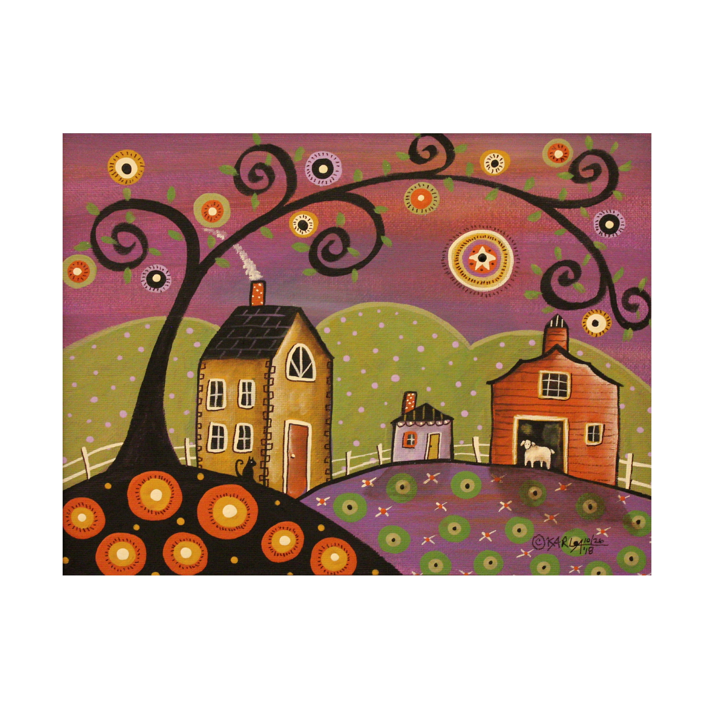 Karla Gerard 'Its Fall' Canvas Art