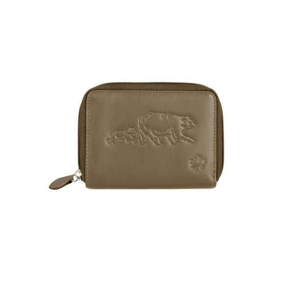 Karla Hanson CANADA WILD Women's Leather Wallet - Bear & Bub - Taupe