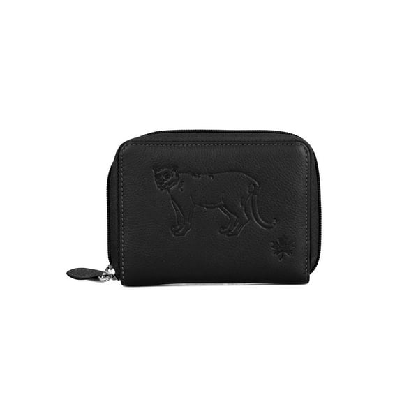Karla Hanson CANADA WILD Women's Leather Wallet - Cougar - Black