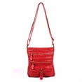 thumbnail image 1 of Karla Hanson Charlotte Women's Messenger Bag - Red, 1 of 6