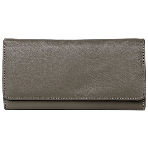 Karla Hanson Leather Trifold Wallet Taupe (28117TAUPE)