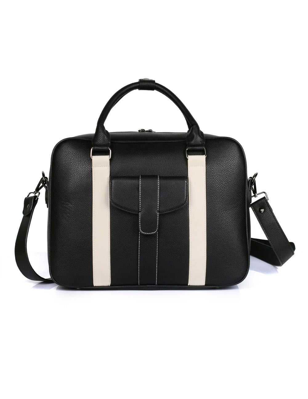 Karla Hanson Men's Professional & Travel Briefcase - Black /White