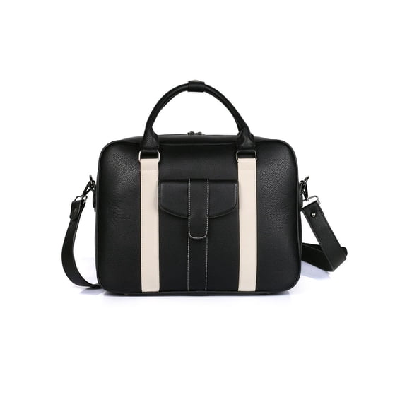Karla Hanson Men's Professional & Travel Briefcase - Black /White