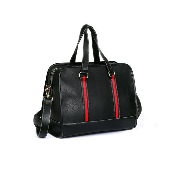 Karla Hanson Men's Professional & Travel Duffel Bag - Black /Red