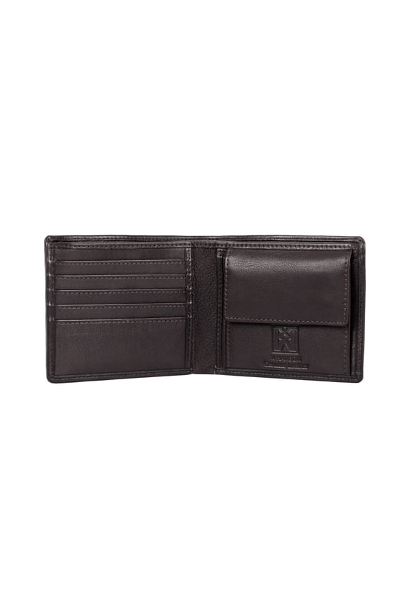 RFID Blocking Leather Wallet with Poin Pocket