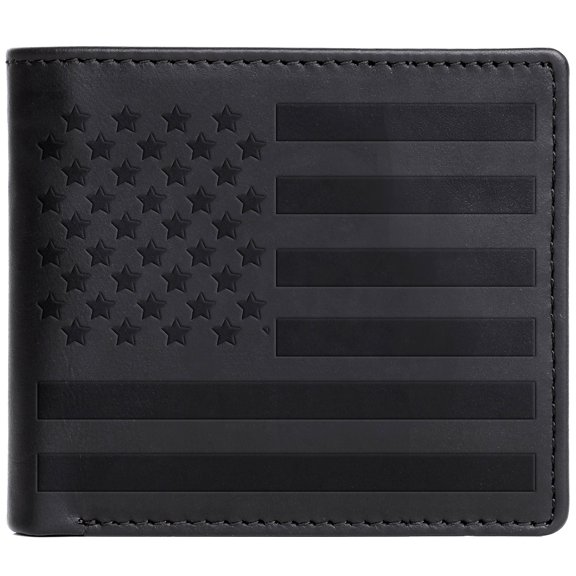 Karla Hanson US Flag Leather Cardex Wallet Black (22501USFGBLACK)