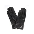 thumbnail image 1 of Karla Hanson 78104 Women's Leather Touch Screen Gloves with Bow Black Small (78104BLACK-S), 1 of 4