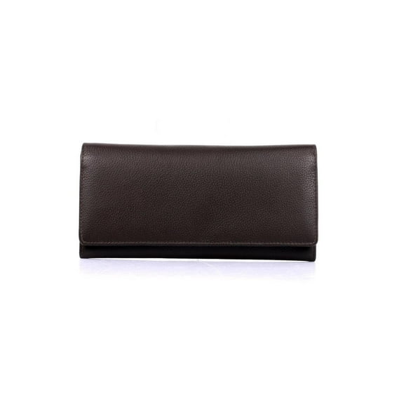 Karla Hanson Women's RFID Leather Trifold Wallet - Espresso