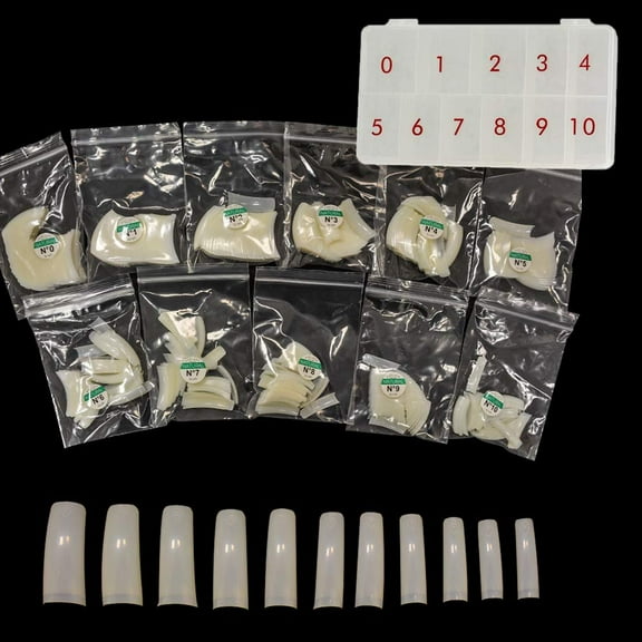 Karlash False Natural Acrylic Artificial Tips for Nail Salons and DIY at Home 55