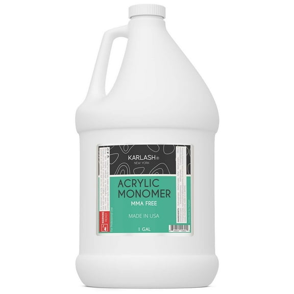Karlash Professional Acrylic Liquid 1 gal Monomer MMA FREE for Doing Acrylic Powder Nails, Ultra Shine and Strong Nail Made in USA