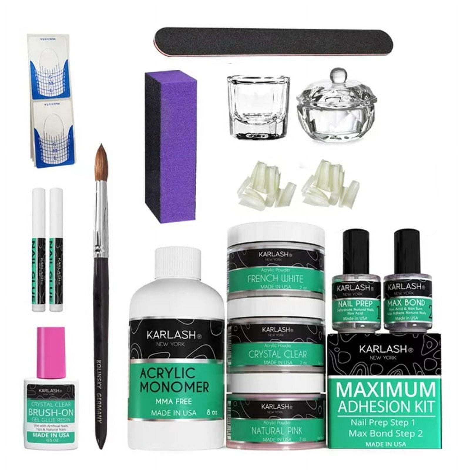 Karlash Professional Acrylic Nail Kit System No MMA Liquid Monomer 8oz