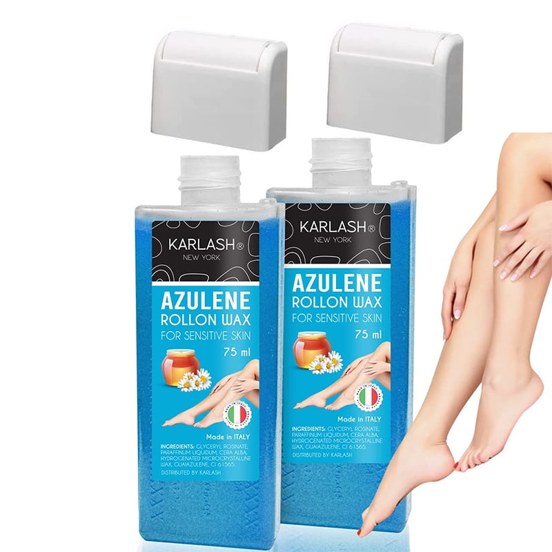 Karlash Professional Azulene Roll On Wax for Sensitive Skin, Depilatory