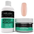 thumbnail image 1 of Karlash Professional Polymer Kit Acrylic Powder Cover Pink 2 oz and Acrylic Liquid Monomer 4 oz for Doing Acrylic Nails, MMA free, Ultra Shine and Strong Nails Acrylic Nail Kit, 1 of 5