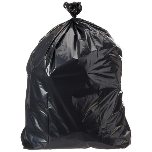 Karlsitek 2.6-4 Gallon Trash Bag - 50 Count Black Thickened 2.6-4 Gallon Garbage Bags for Bathroom, Kitchen, Bedroom, Yard, Outdoor, 20*24 inch