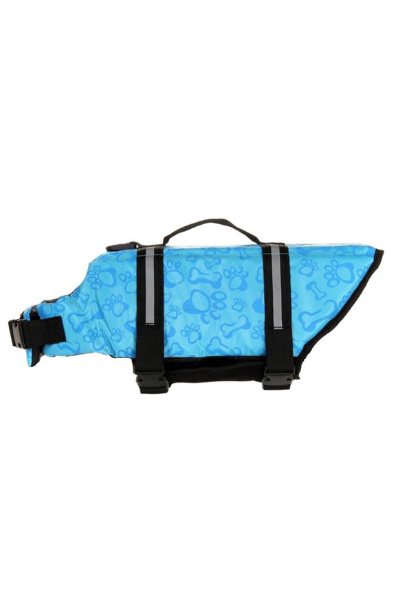 Dog Life Jacket Adjustable Vest Swimsuit Safety Vest Apparel Lifesaver Preserver Coat For Small Medium Puppy With Handle Reflective