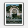 thumbnail image 1 of Karlsplatz, Vienna - Vienna Austria Photography Architecture Vintage City Art Deco Street Photography Travel Poster Graffiti Black Framed Wall Art Print 6 x 8 inches, 1 of 4