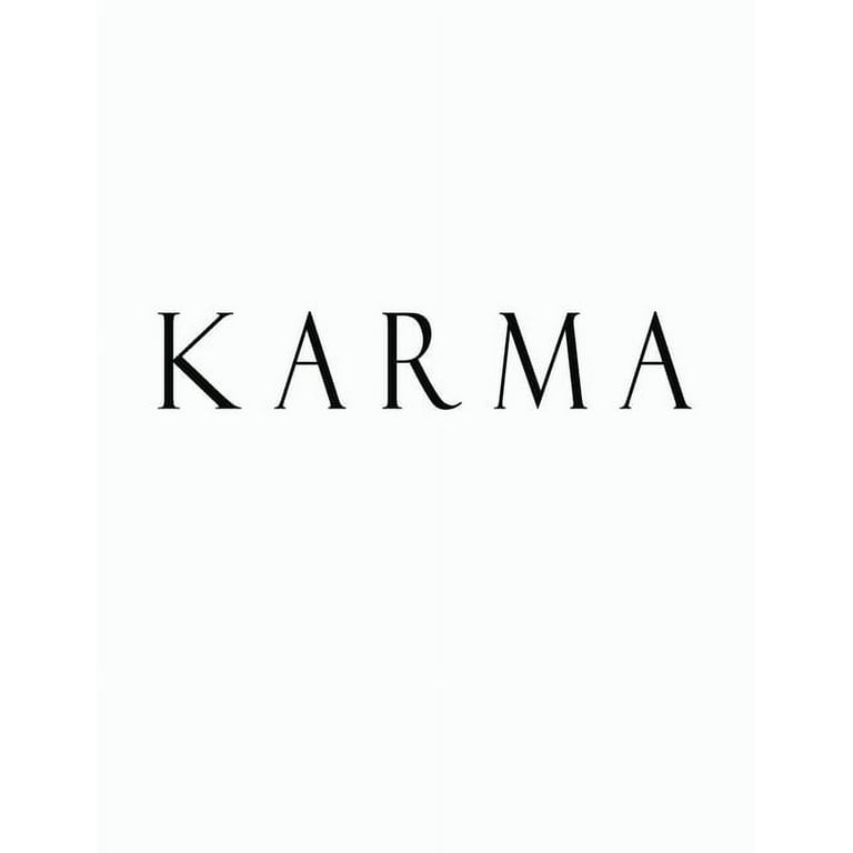 Karma Black White Decorative Book To
