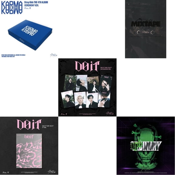 Karma (Ceremony Ver.) & Skz It Tape - Do It (It Ver.) & Skz It Tape - Do It (Accordion Ver.) & Mixtape & Oddinary (Scanning Version/Mask Off Version/Normal Edition) [CD Bundle]
