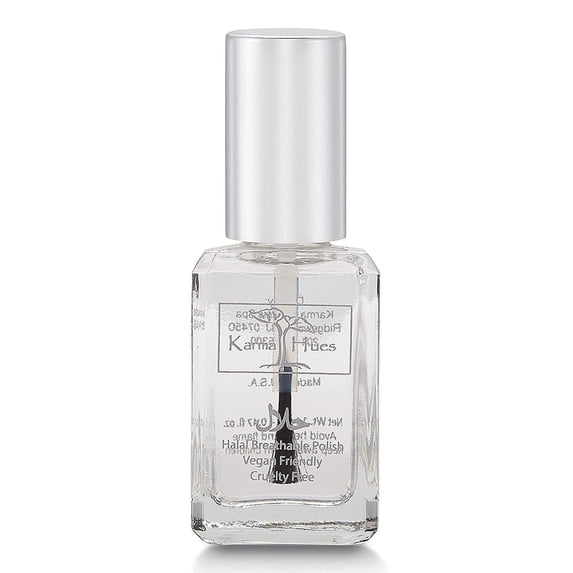Karma Nail Polish – Breathable Top Coat – Oxygen-Permeable, Vegan & Cruelty-Free – Wudu-Friendly – Anastasia, Clear, 0.43 fl oz