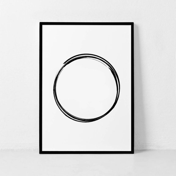 Karma Circle Wall Art Print Japanese Inspired Decor