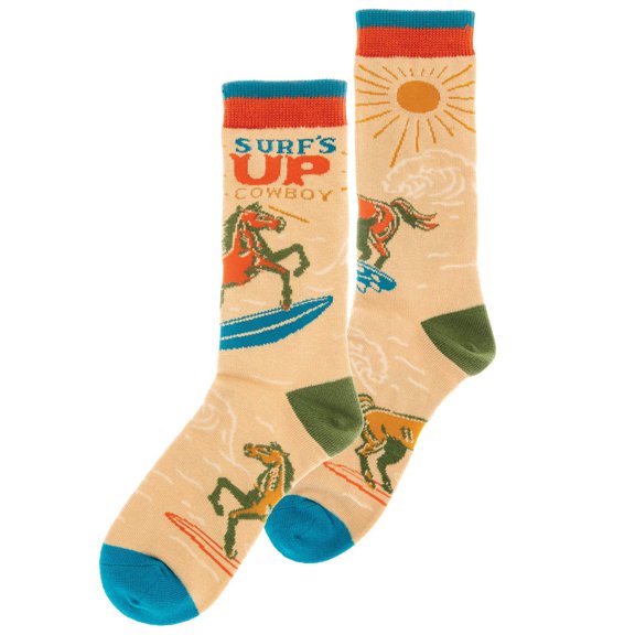 Karma Crew Socks, Cute and Funny Socks for Women, Bright and Colorful Designs, One Size Fits Most, Horse