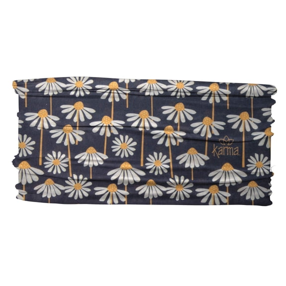 Karma Daisy Headband for Women - Thin - Fabric Headband and Stretchy Hair Scarf