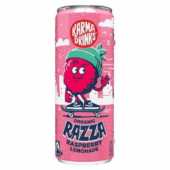Karma Drinks Organic Razza Raspberry Lemonade 250ml, British Import (Pack of 3)